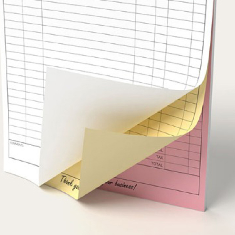 3-Part Small NCR Forms - Custom Carbonless Triplicate Forms