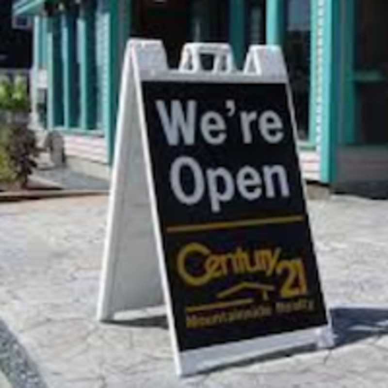 Custom A-frame sidewalk signs for storefronts and events, printed by Image Zone in Temecula