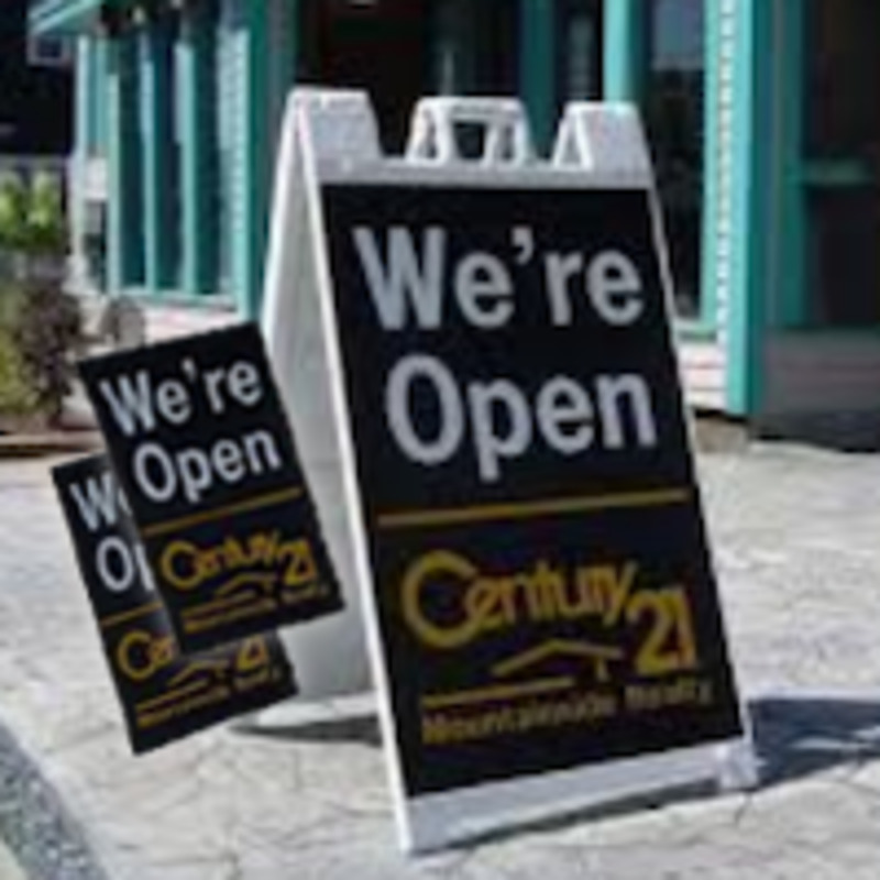 A Frame Sign with 2 Coroplast Boards - Double-Sided Outdoor Signage