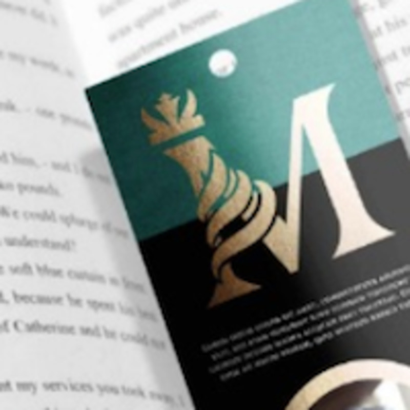 Bookmarks 2 Sided Drilled - Custom Drilled Bookmarks for Easy Attachment