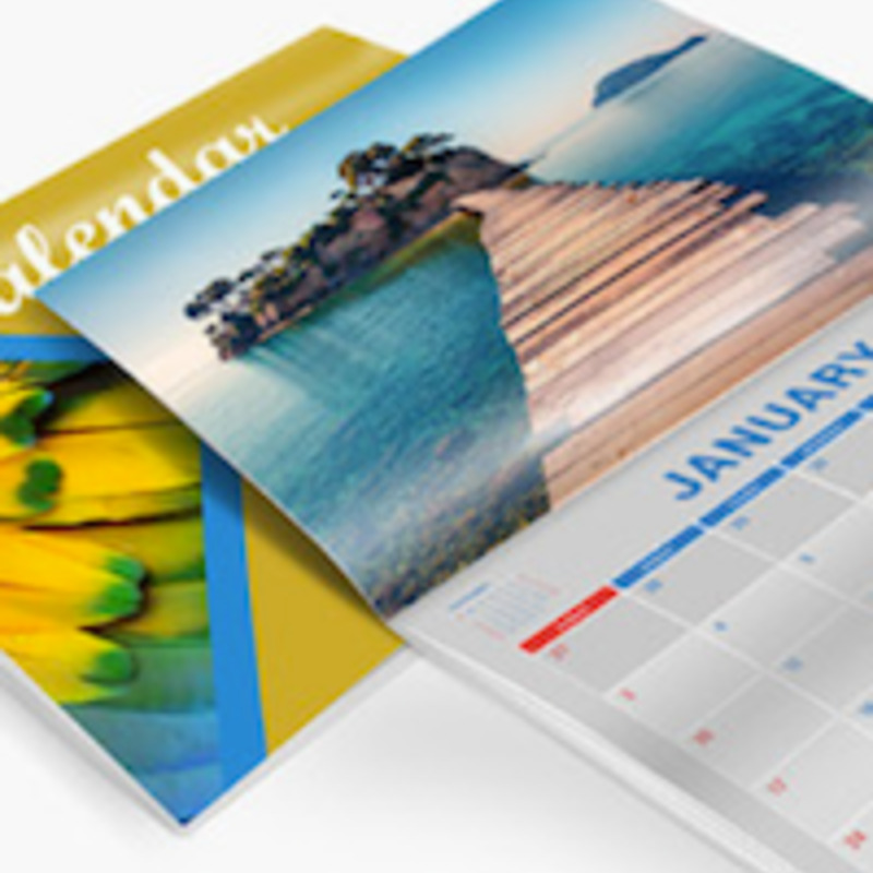 Custom Stapled Bound Calendar - Personalized for Business or Gifts