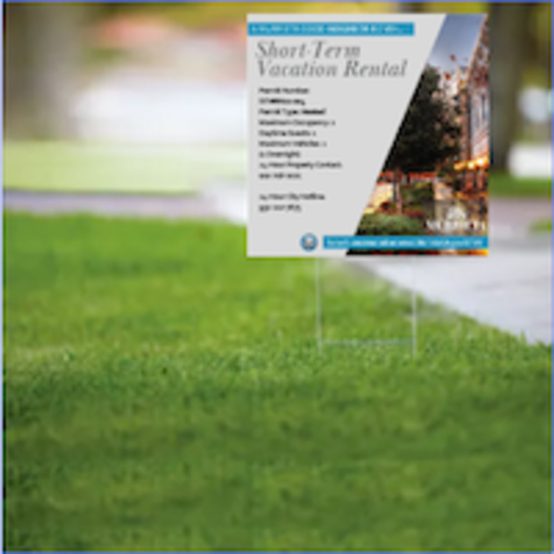 Vacation Rental Yard Sign - Durable & Eye-Catching