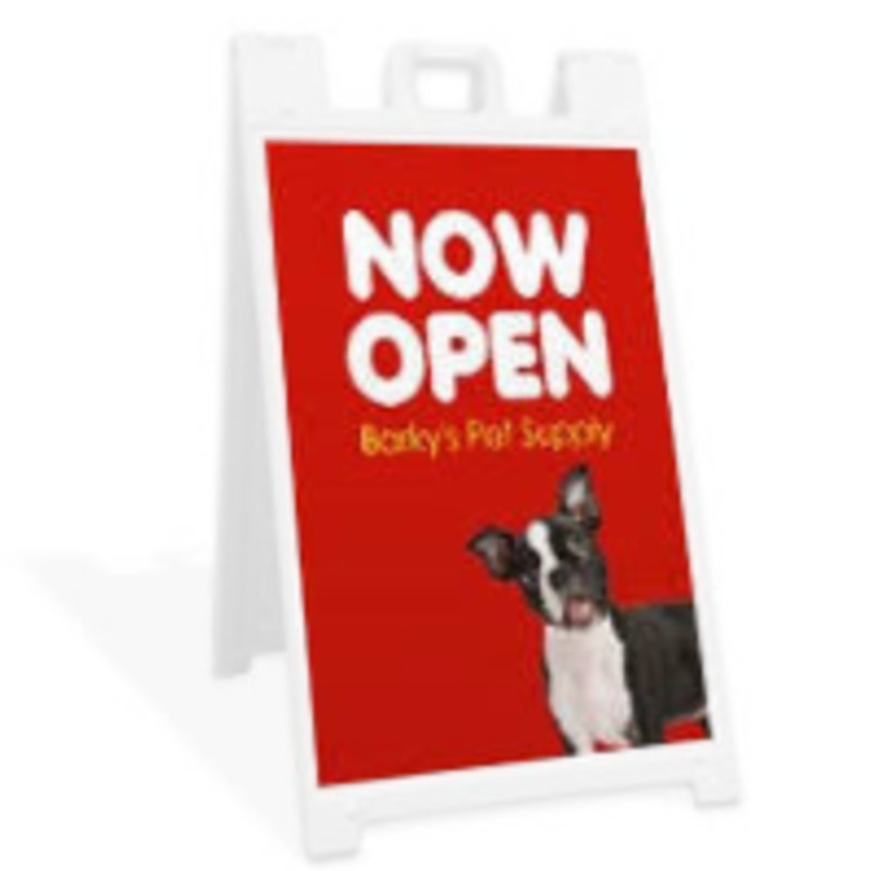 Vinyl-Only Replacement for A-Frame Sign