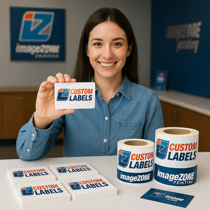 Custom printed signage at Image Zone, designed for businesses, events, and promotional displays with high-quality materials and vibrant colors.
