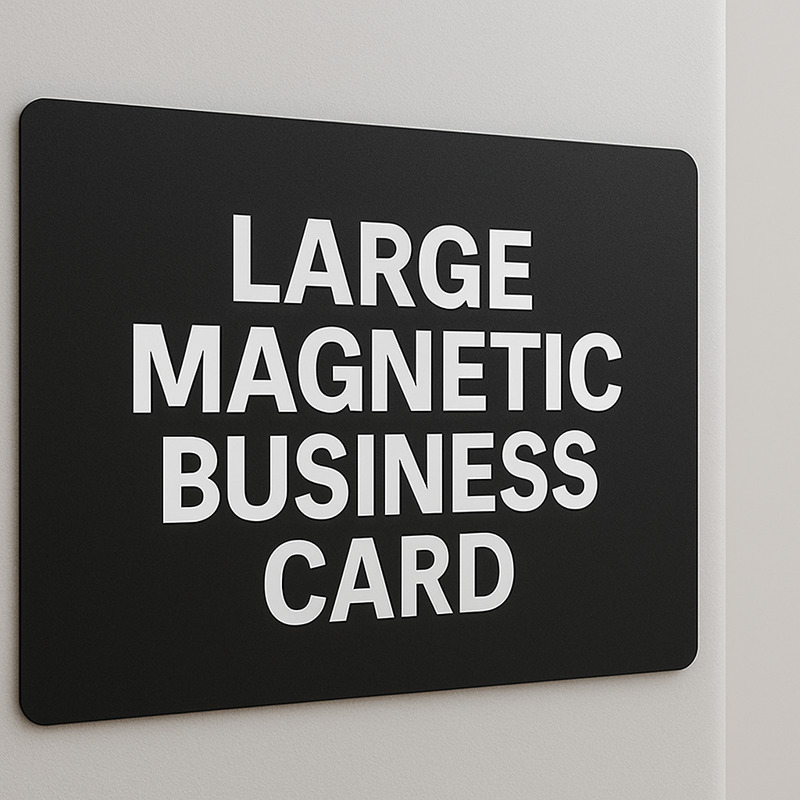 Large Magnetic Cards - Durable & Eye-Catching