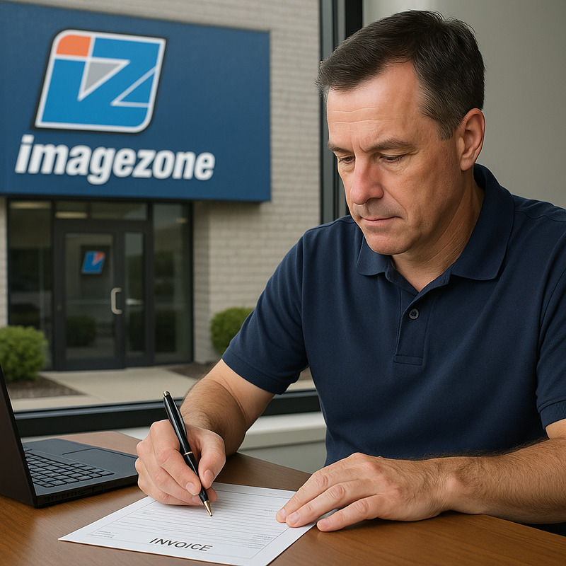 Carbonless NCR forms with multiple copies for invoices or receipts