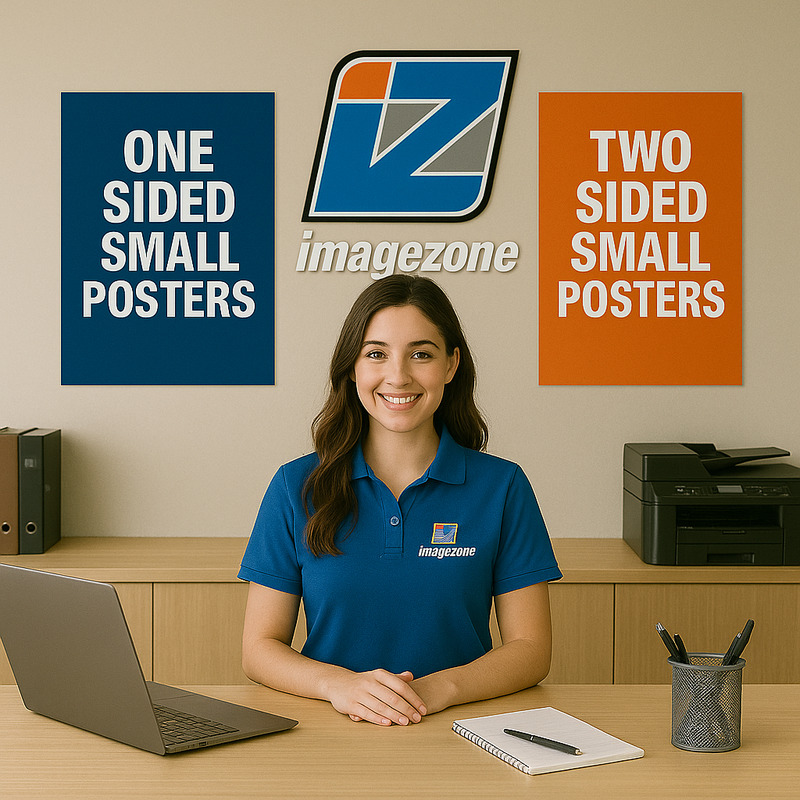 Professionally printed posters at Image Zone, designed for marketing, events, and promotions.