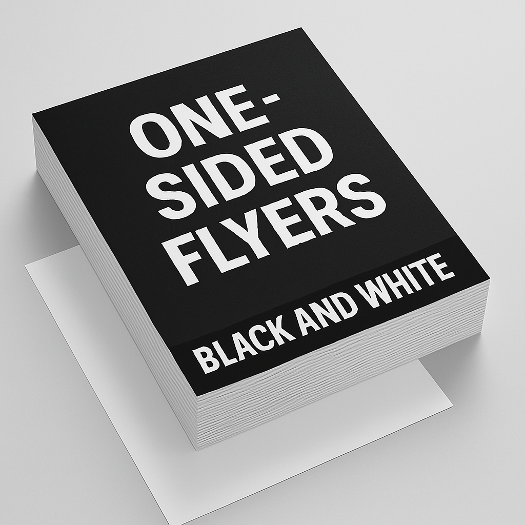 Black & White Flyers - 1 Sided